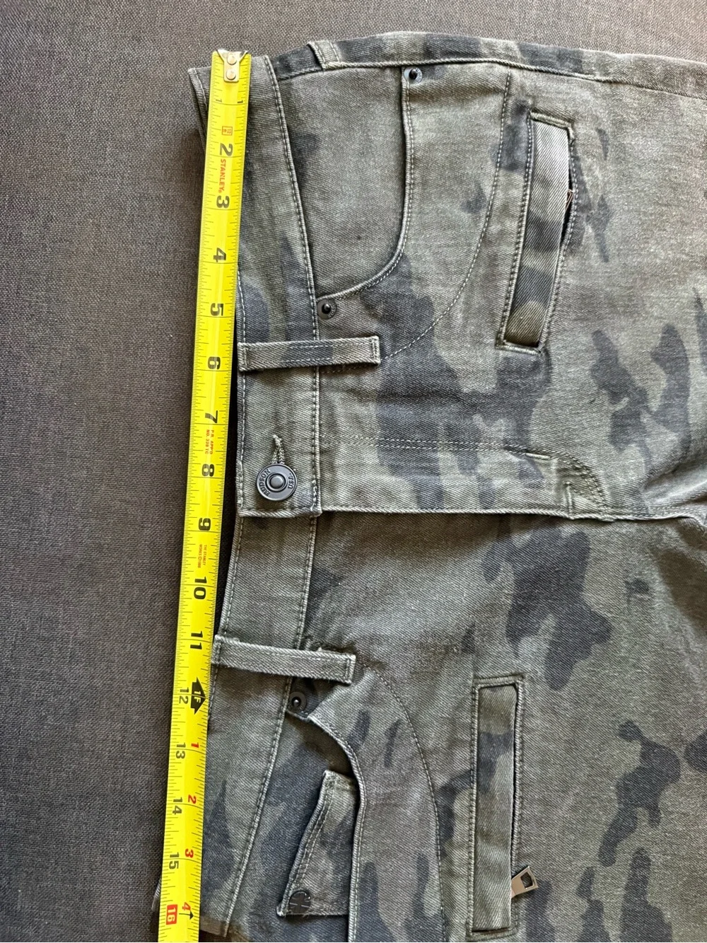 Hudson Colby Ankle Cargo skinny Camouflage Print Jeans Size 30 - Picture 10 of 11